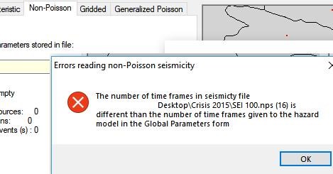 seismicity store error